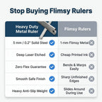 Heavy Duty Ruler™ – Engineered for Tough, Daily Use