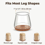 Easy Fit Leg Protectors ™ – Protect Your Floors, Enhance Your Furniture
