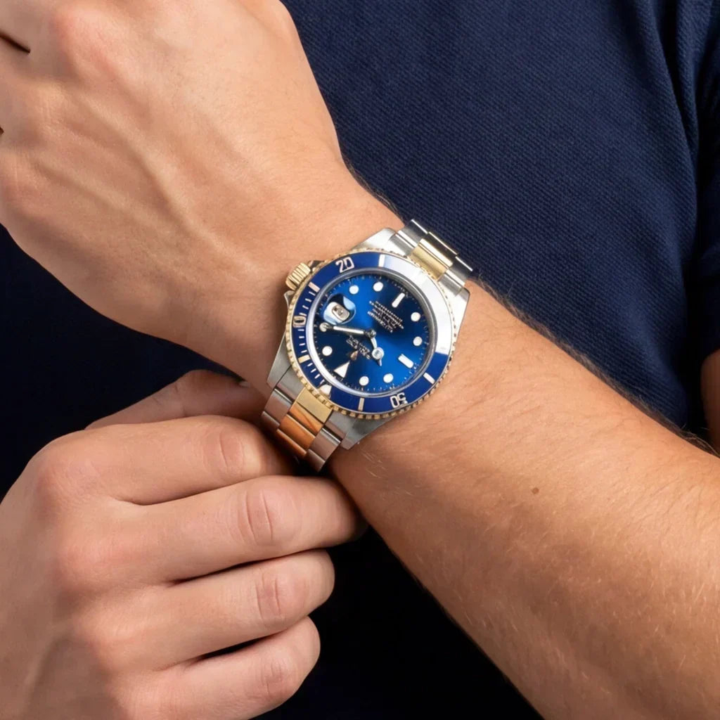 Submariner Automatic Watch With Rotating Bezel