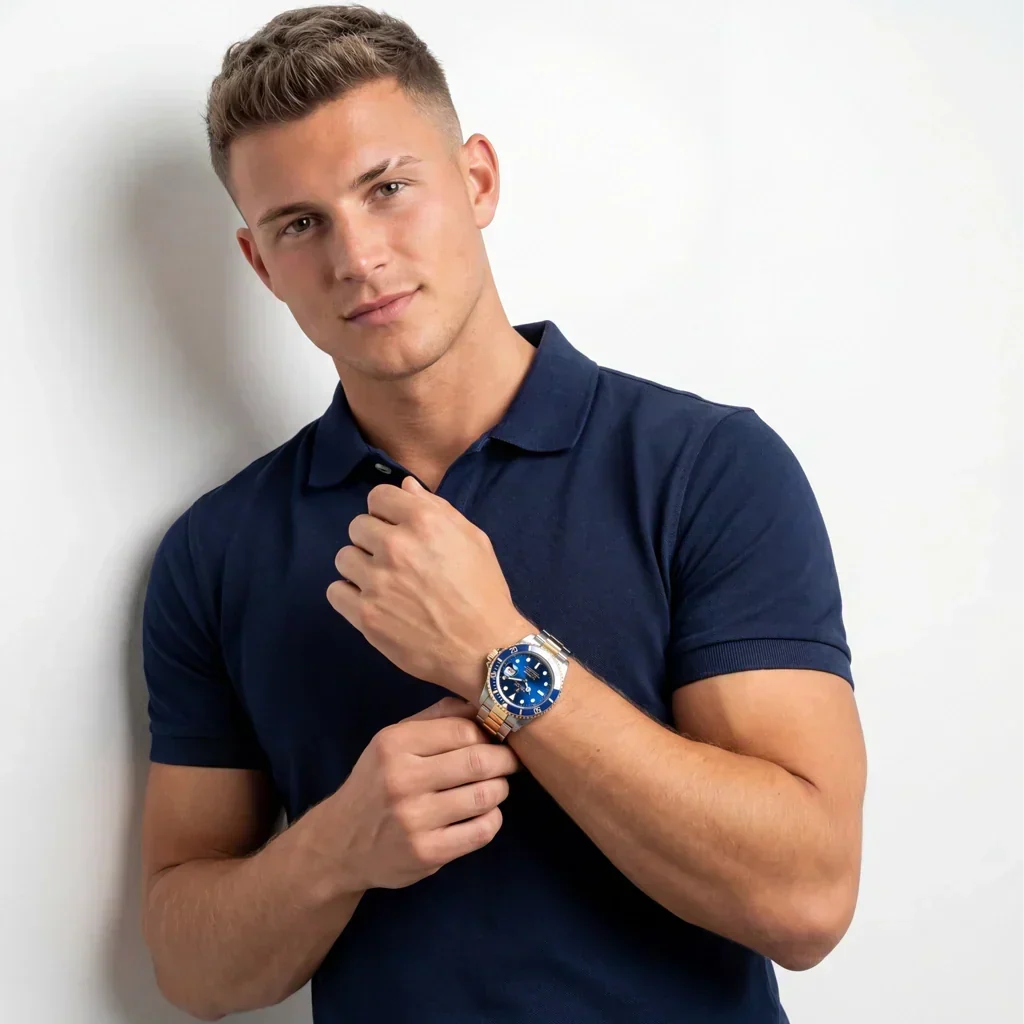 Submariner Automatic Watch With Rotating Bezel