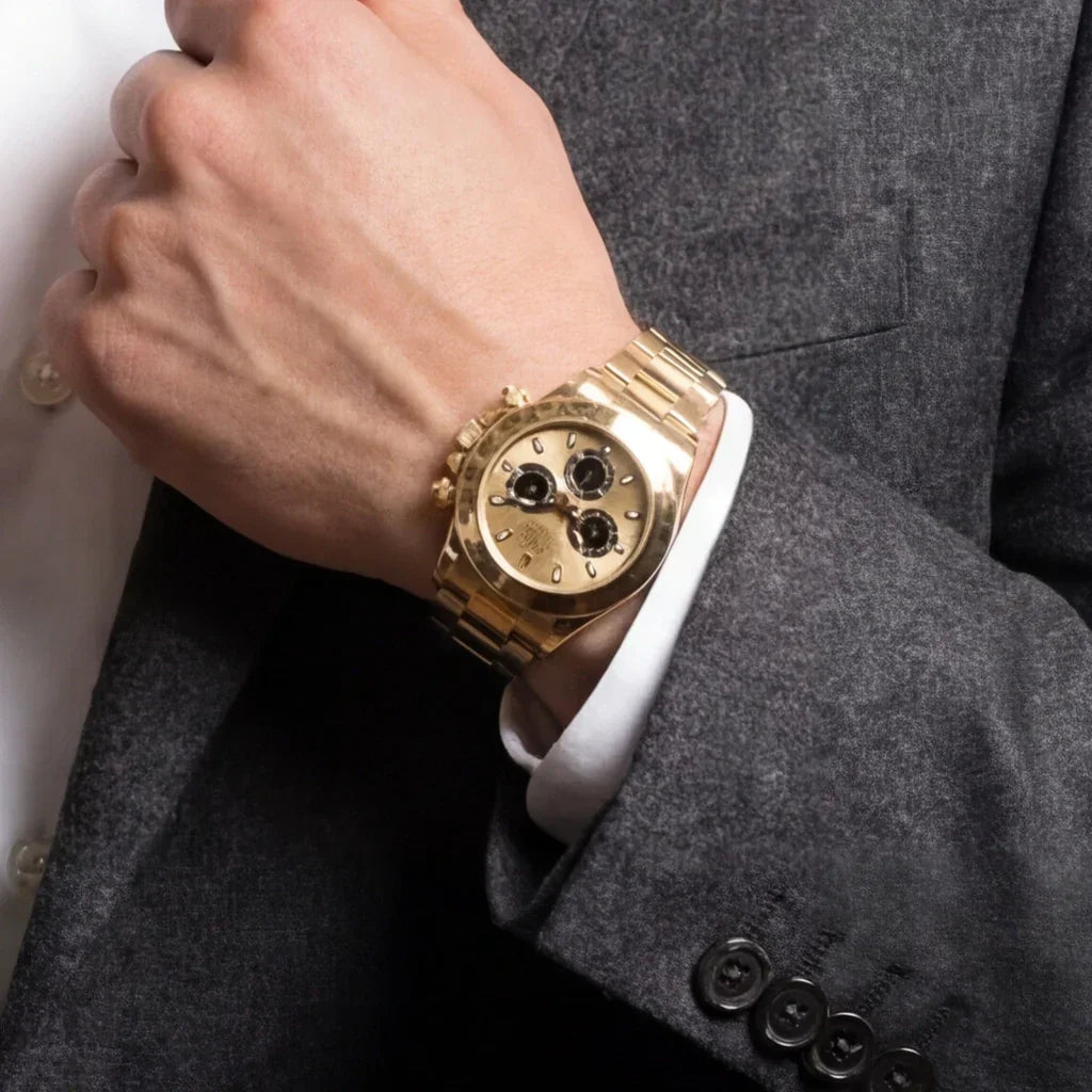 Cosmograph Daytona Black And Champagne Dial Men's Oyster Watch