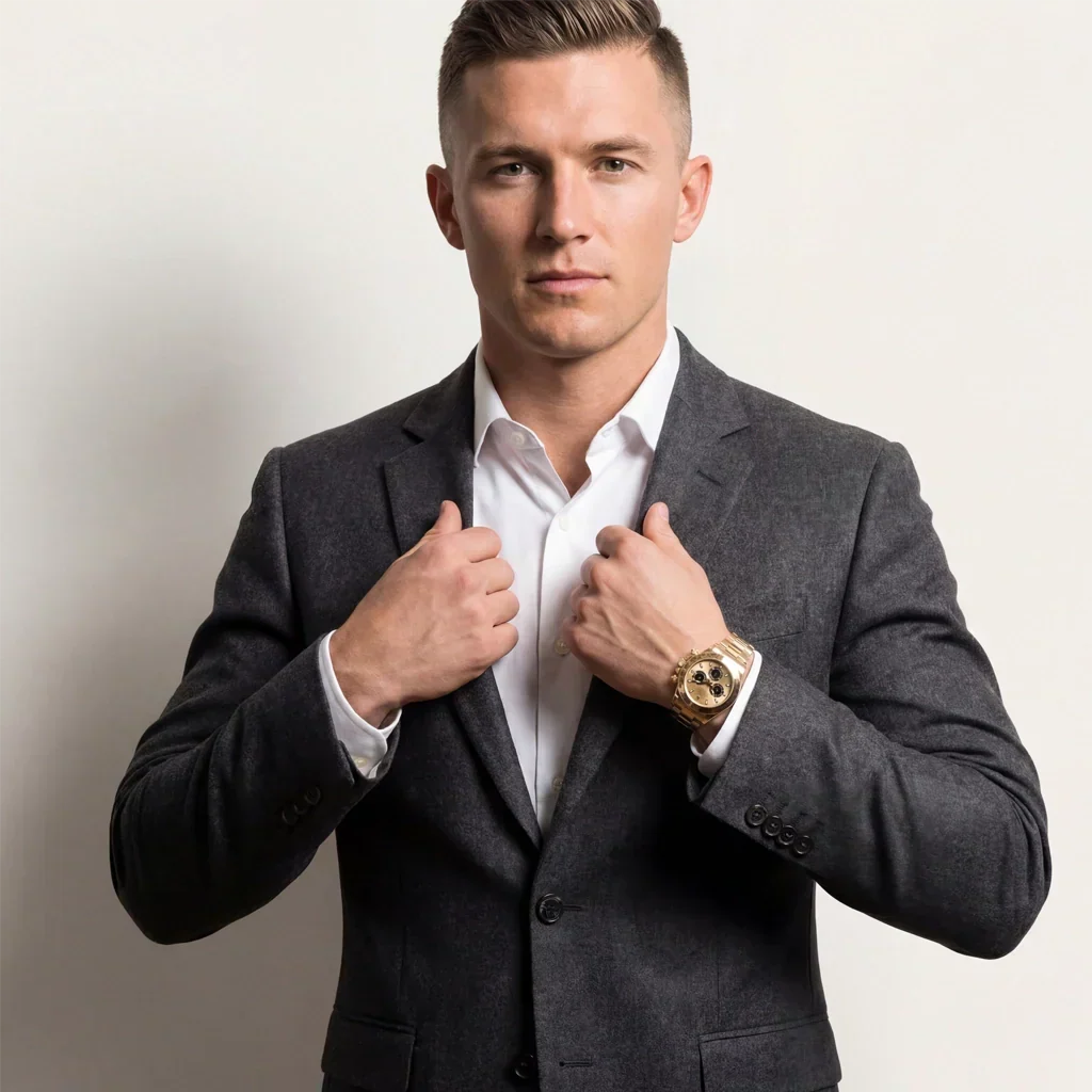 Cosmograph Daytona Black And Champagne Dial Men's Oyster Watch