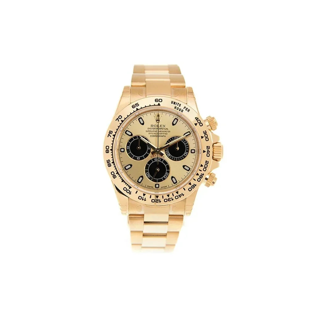 Cosmograph Daytona Black And Champagne Dial Men's Oyster Watch