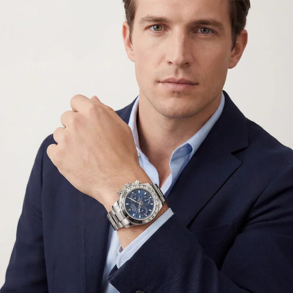 Cosmograph Daytona Blue Dial Mens Watch