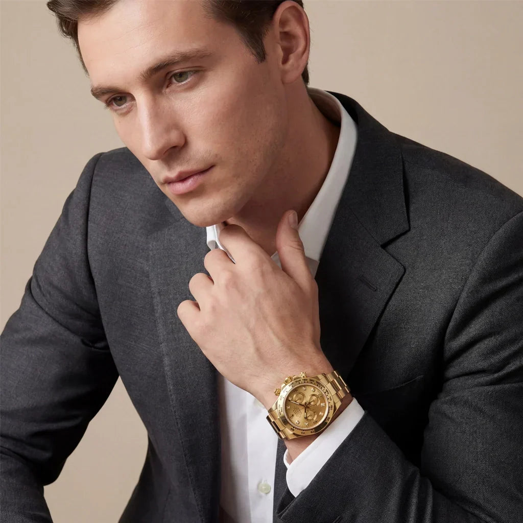 Cosmograph Daytona Champagne Diamond Dial Men's Watch