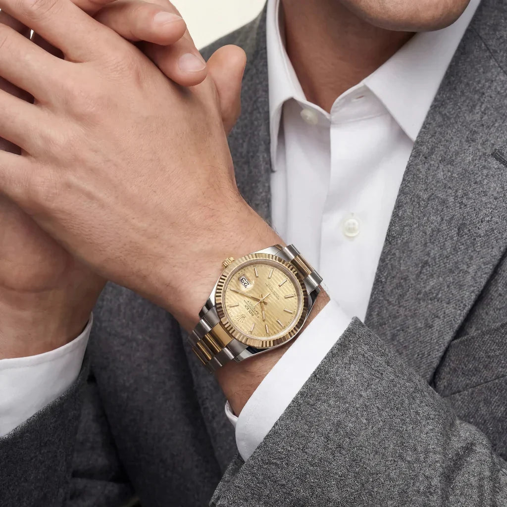 Datejust Automatic Men's Watch With Fluted Bezel