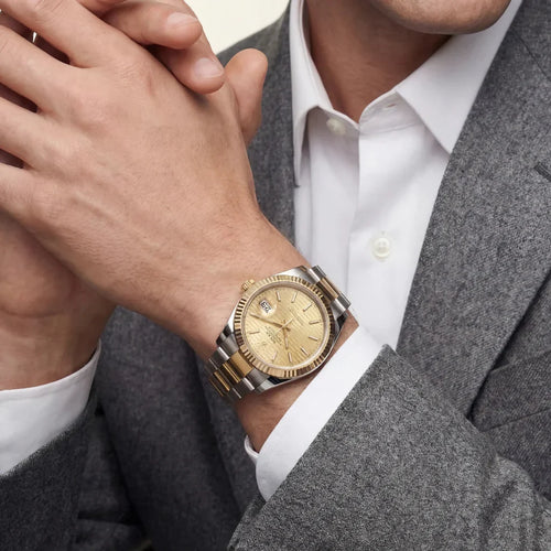Datejust Automatic Men's Watch With Fluted Bezel