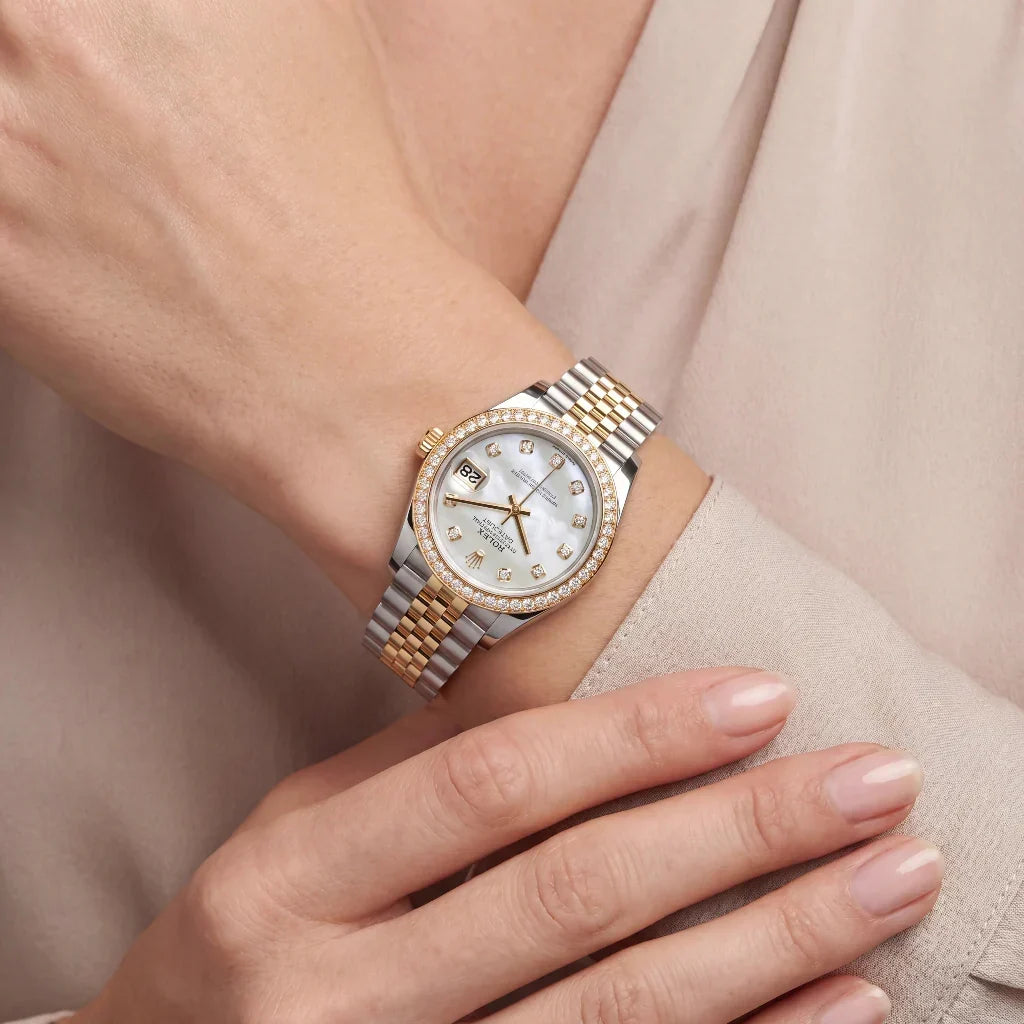 Datejust Automatic Watch With Decorative Diamond Accents
