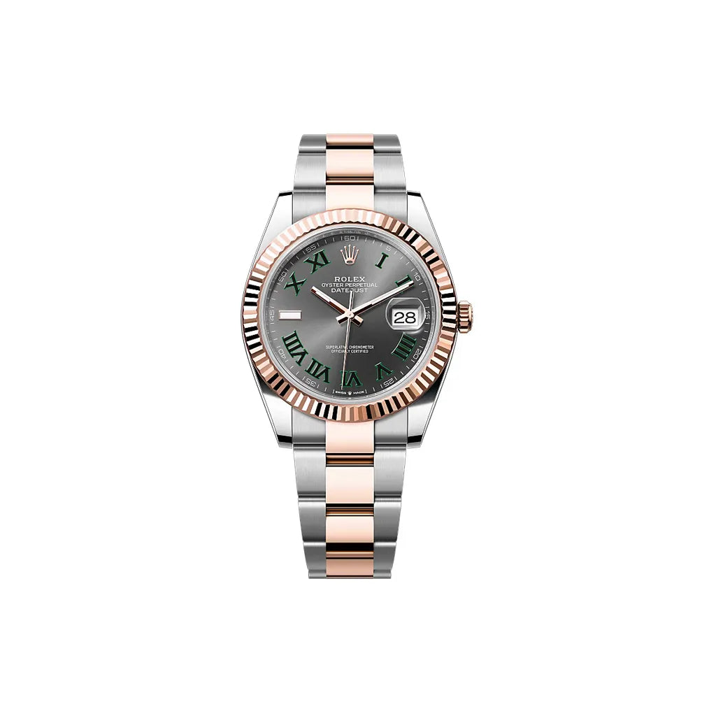 Datejust Automatic Watch With Fluted Bezel And Roman Dial