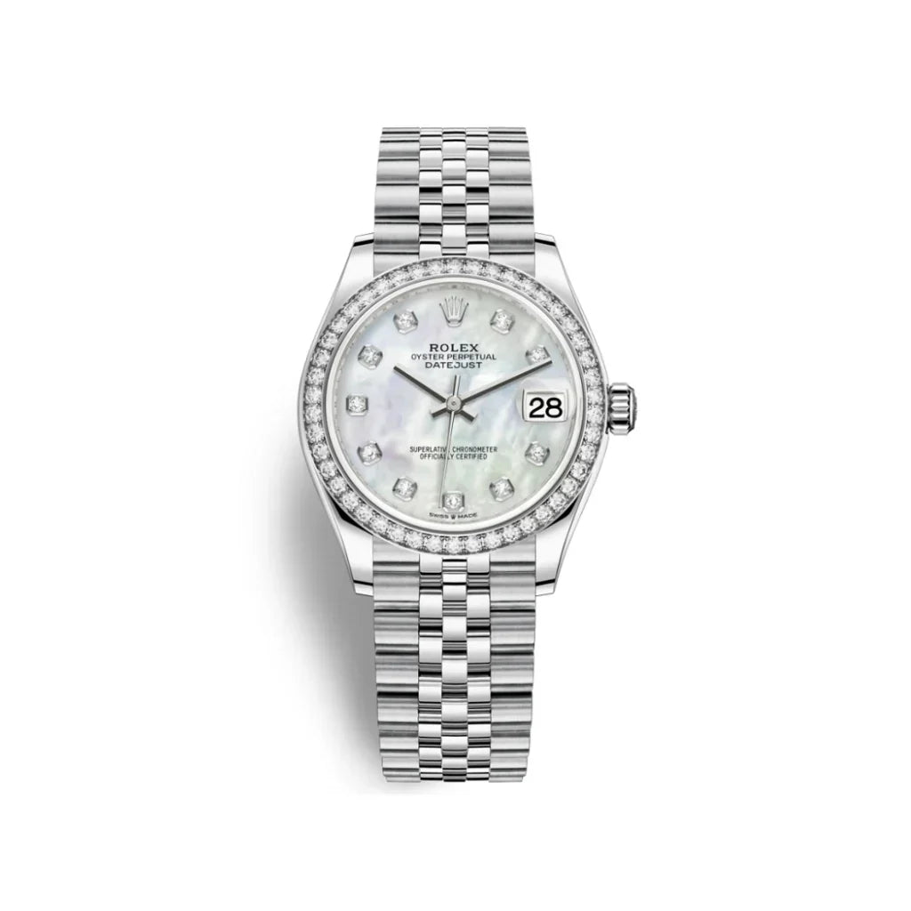 Datejust Automatic Watch With Refined Diamond Markers