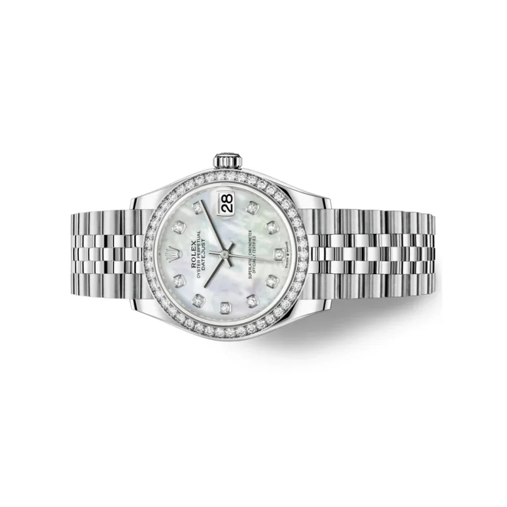 Datejust Automatic Watch With Refined Diamond Markers