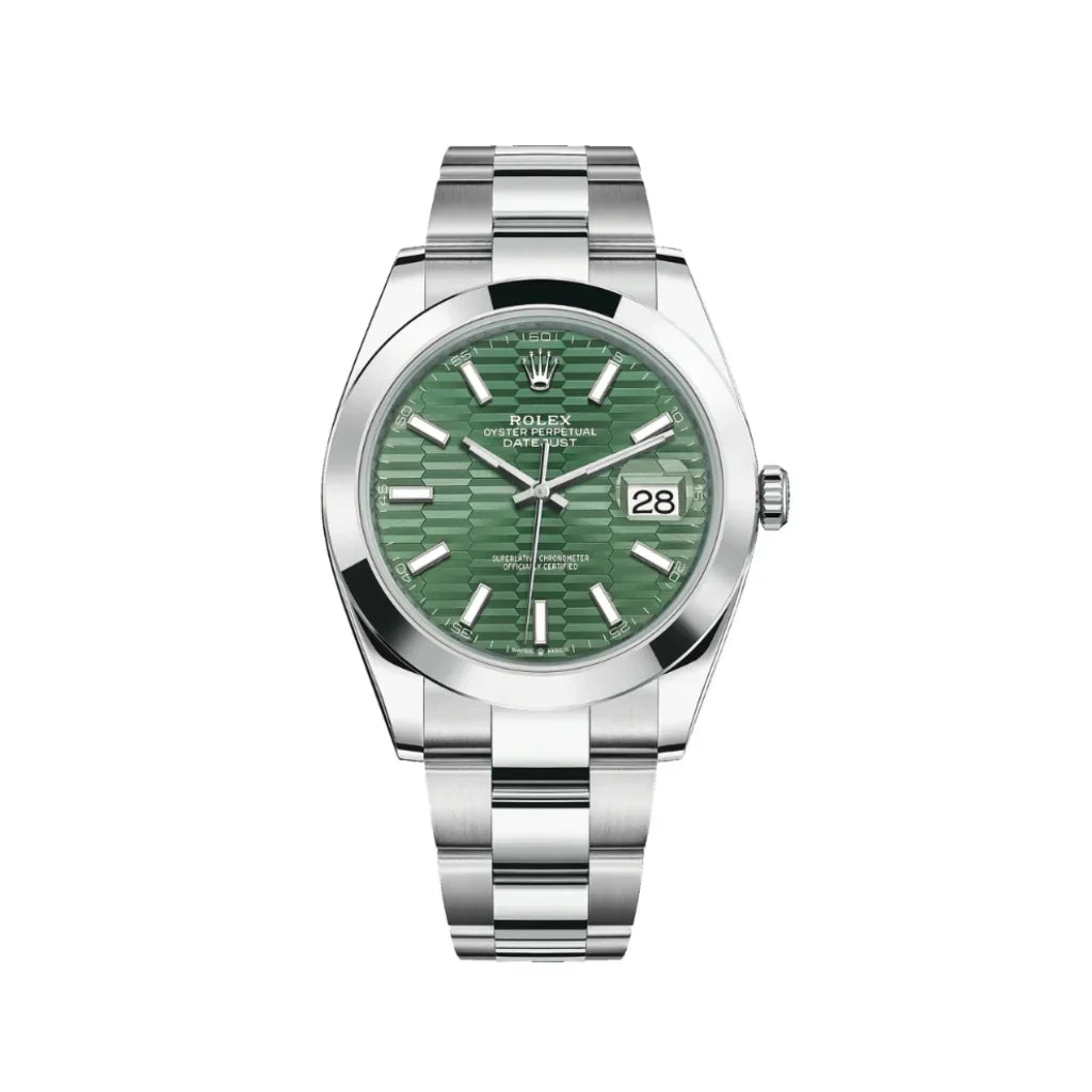 Datejust Automatic Watch With Smooth Bezel And Index Dial