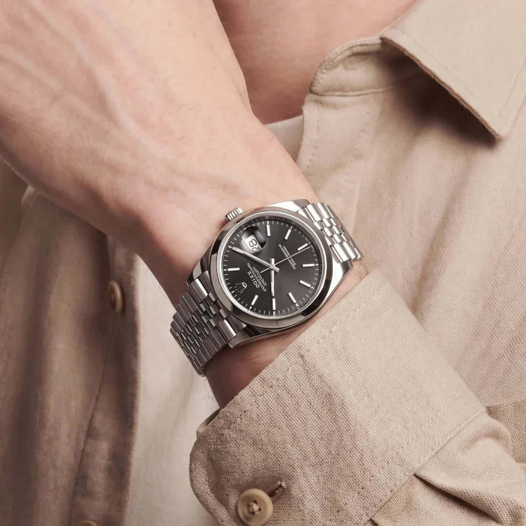 Datejust Automatic Watch With Smooth Domed Bezel
