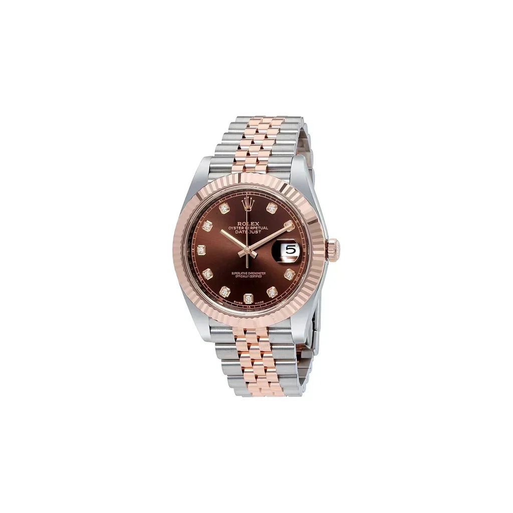 Datejust Men's Watch With Chocolate Dial