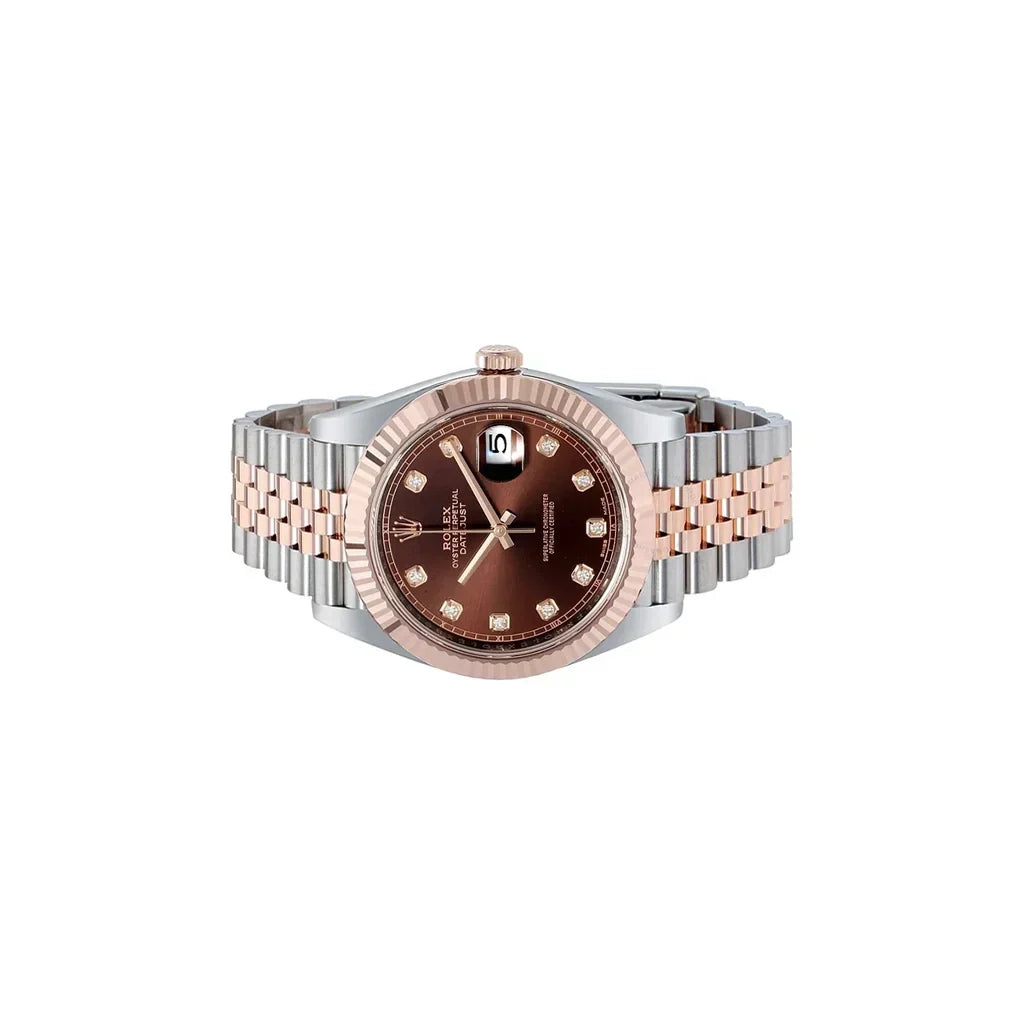 Datejust Men's Watch With Chocolate Dial