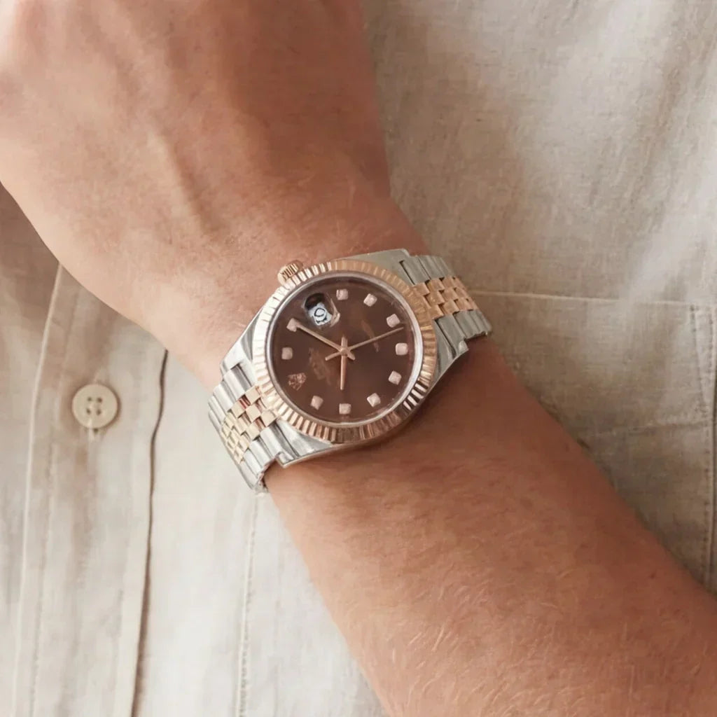 Datejust Men's Watch With Chocolate Dial