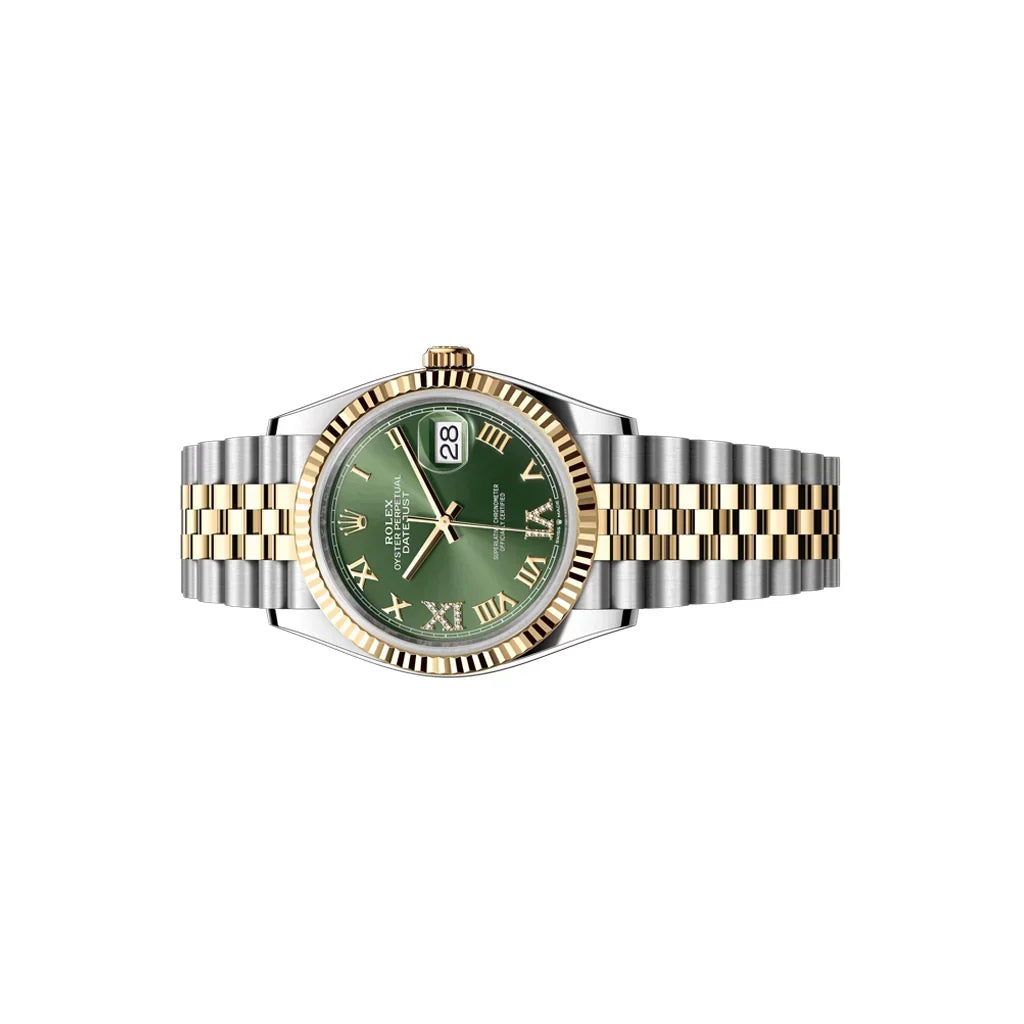 Datejust Olive Green Dial Men's Jubilee Watch