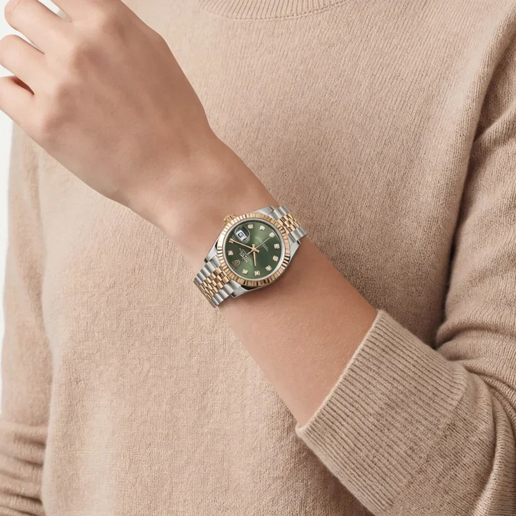 Datejust Olive Green Dial Women's Watch
