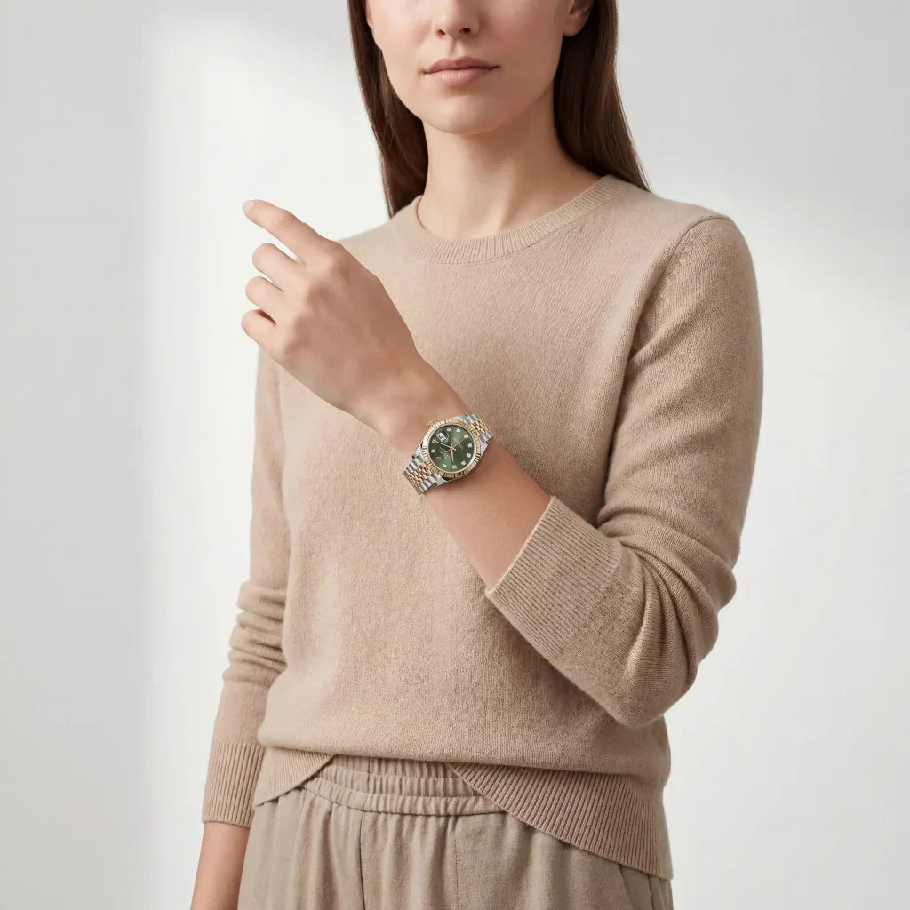 Datejust Olive Green Dial Women's Watch