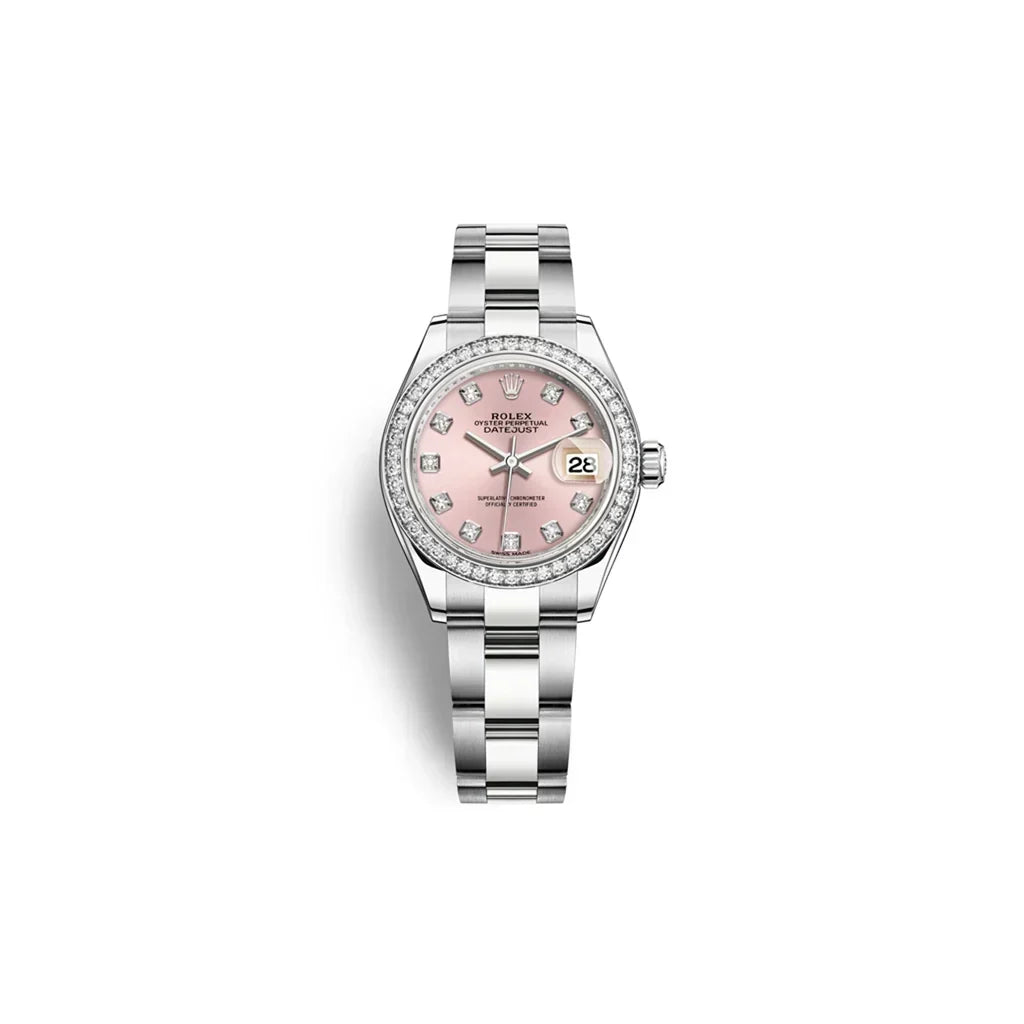 Datejust Pink Dial Bezel Women's Watch