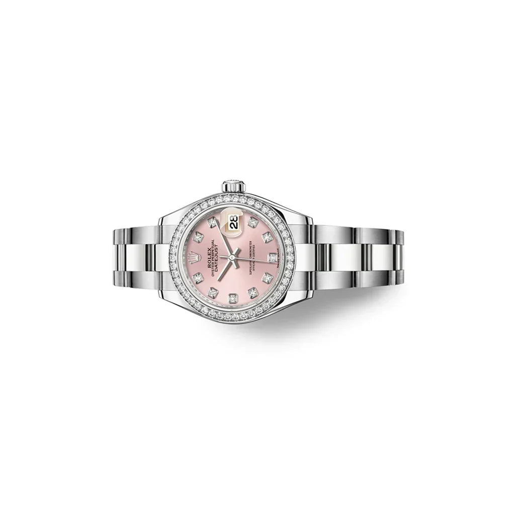 Datejust Pink Dial Bezel Women's Watch