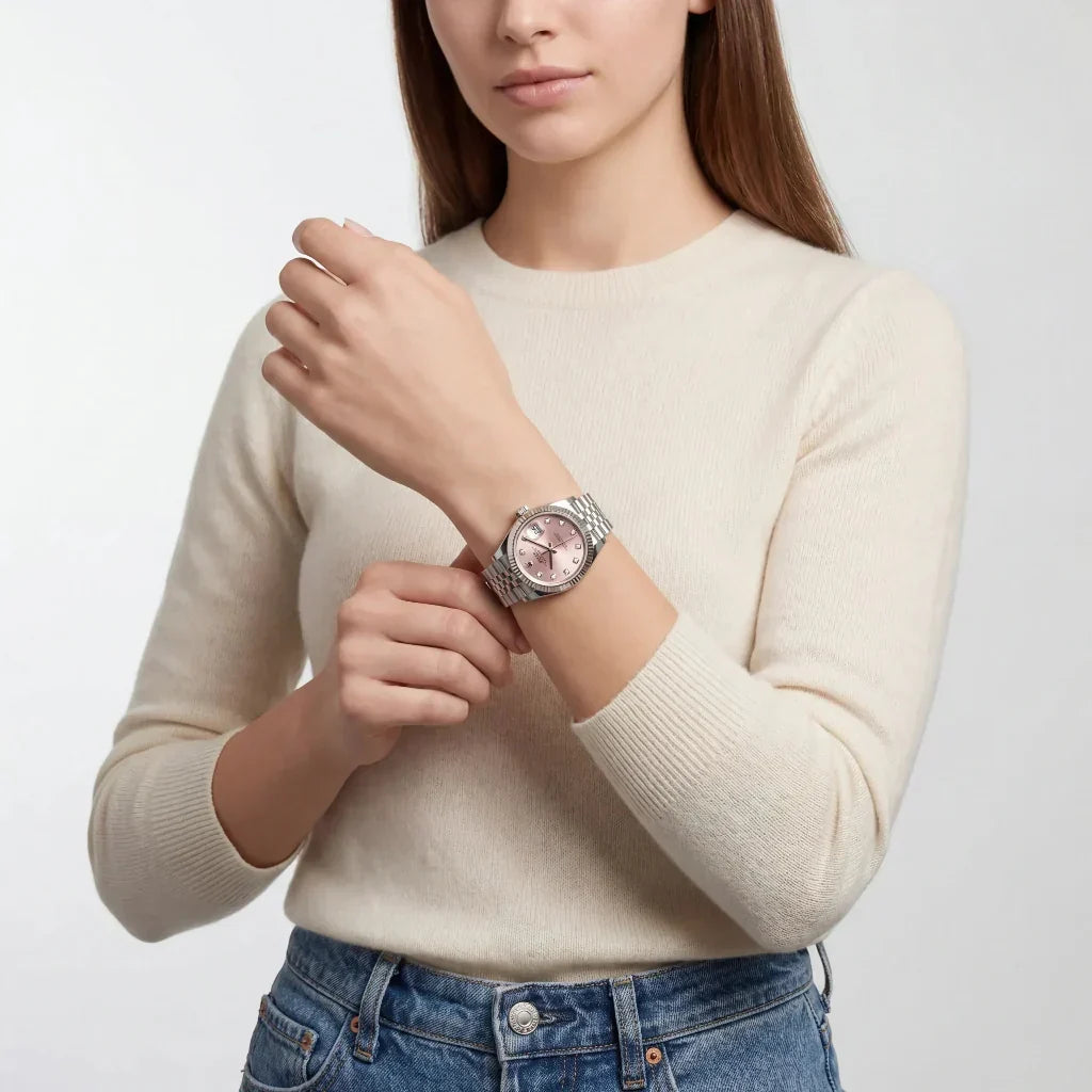 Datejust Pink Dial Women's Watch