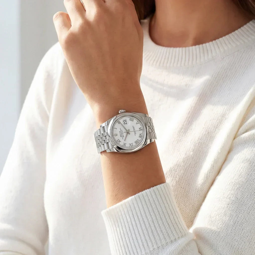 Datejust White Roman Dial Women's Timepiece