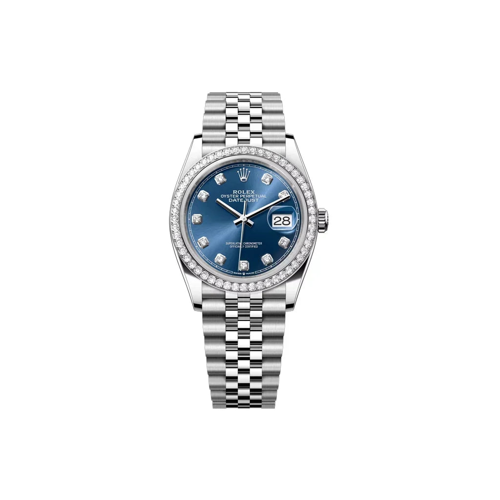 Datejust Women's Watch With Blue Diamond Dial