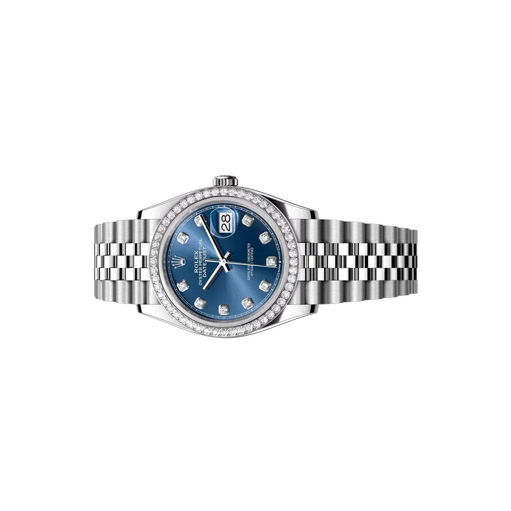 Datejust Women's Watch With Blue Diamond Dial