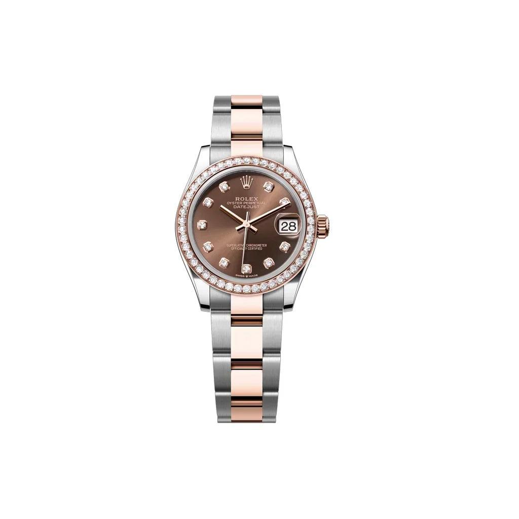 Datejust Women's Watch With Chocolate Dial And Bezel