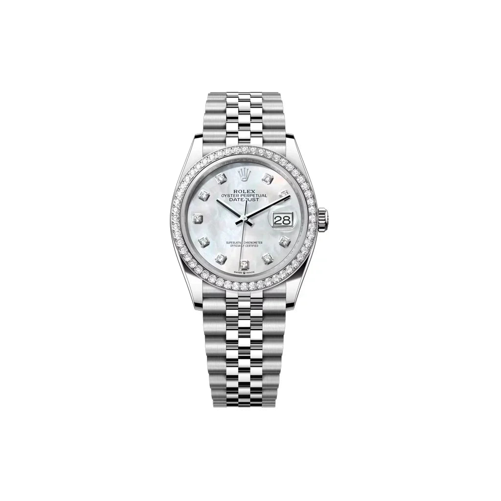 Datejust Women's Watch With Mother-of-Pearl Dial And Bezel