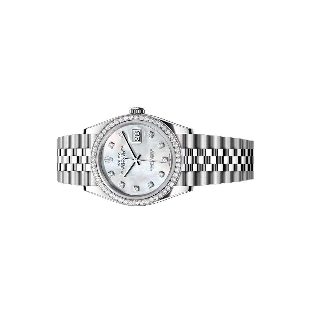 Datejust Women's Watch With Mother-of-Pearl Dial And Bezel