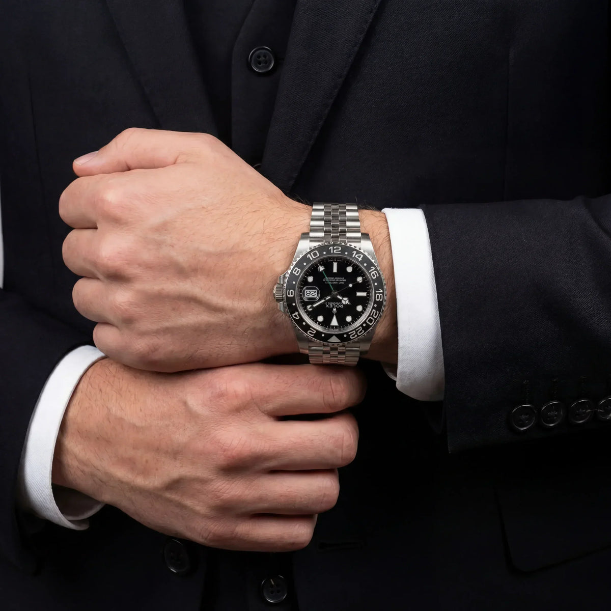 GMT Automatic Watch With Dual Time Bezel