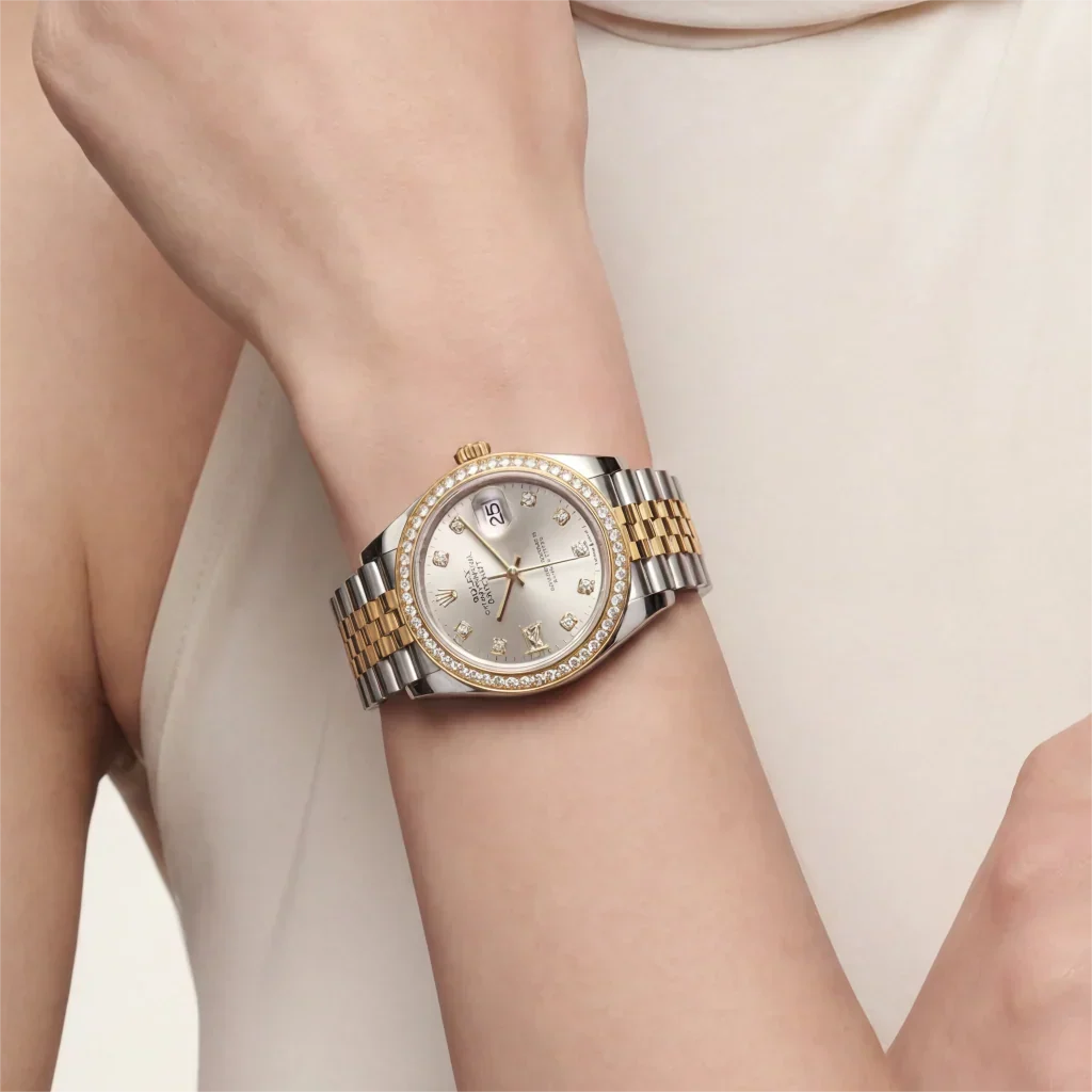 Lady Datejust Automatic Watch With Decorative Diamond Dial
