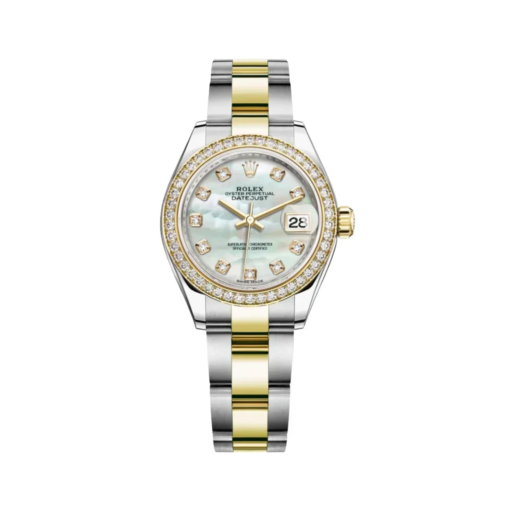 Lady Datejust Automatic Watch With Diamond Bezel