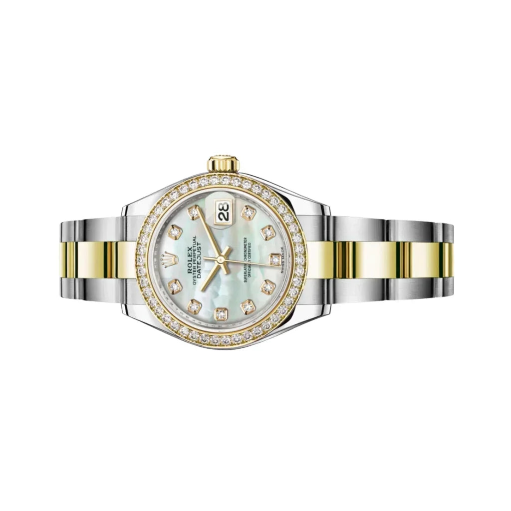 Lady Datejust Automatic Watch With Diamond Bezel