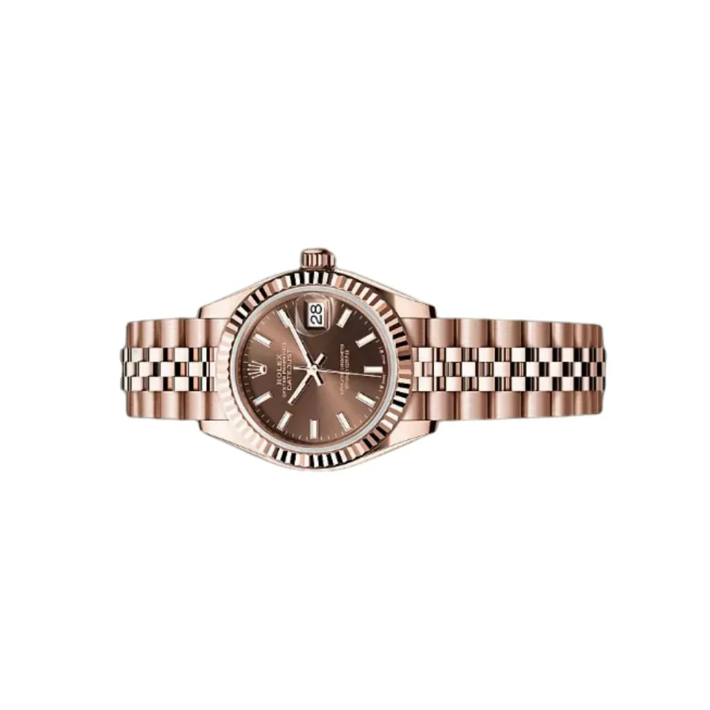 Lady Datejust Automatic Watch With Fluted Bezel And Index Dial