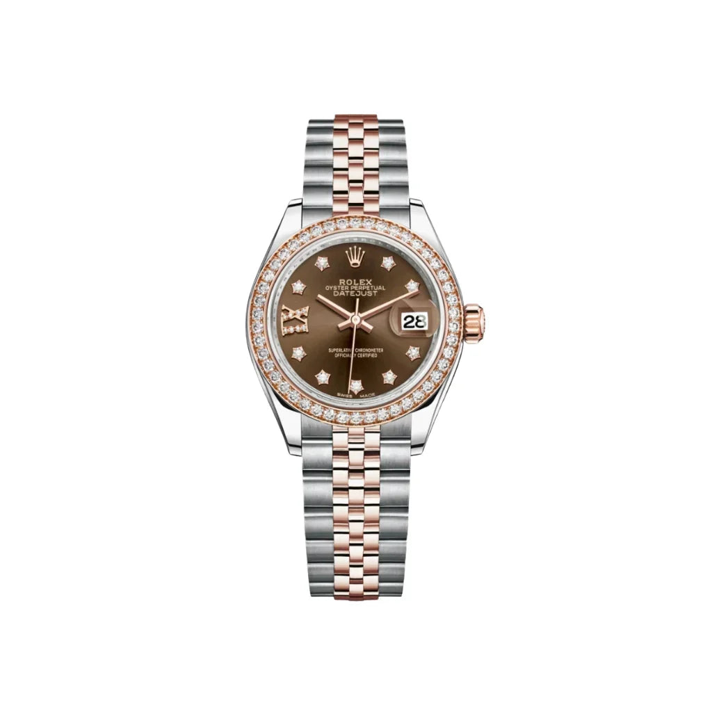 Lady Datejust Automatic Watch With Star-Style Diamond Markers