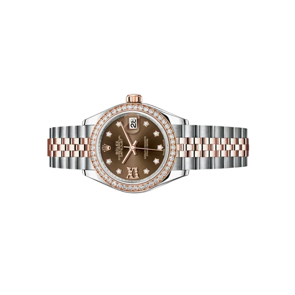 Lady Datejust Automatic Watch With Star-Style Diamond Markers