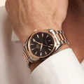 OM Black Dial Two Tone Bracelet Watch