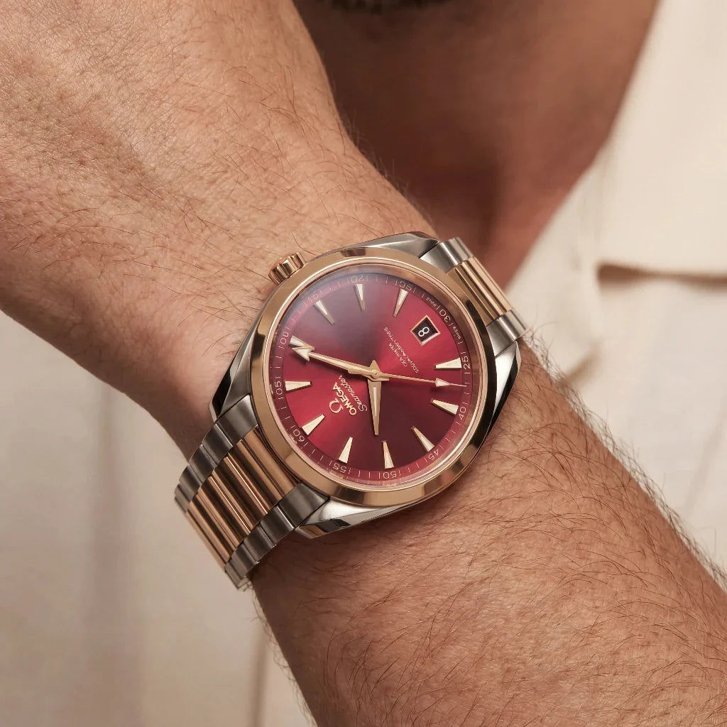 OM Red Dial Bracelet Watch