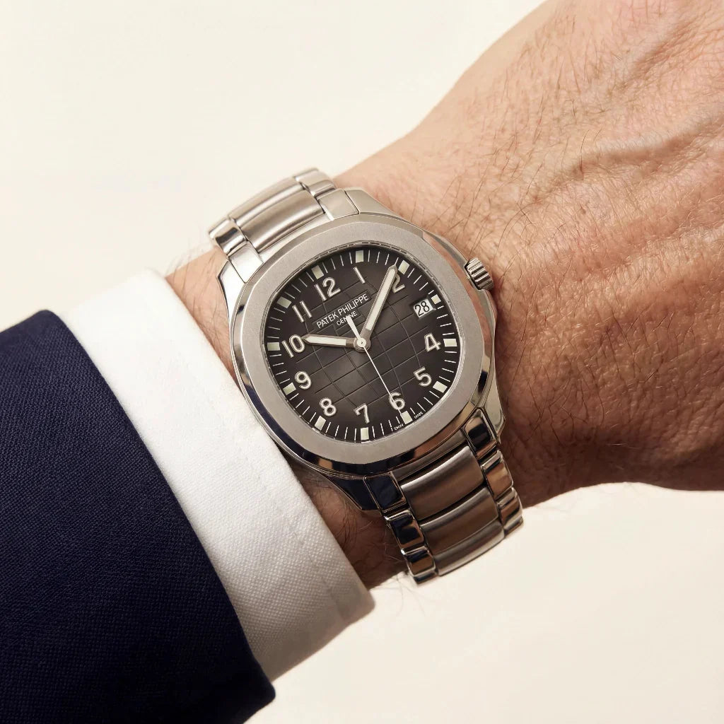 PP Black Dial Date Stainless Steel Watch