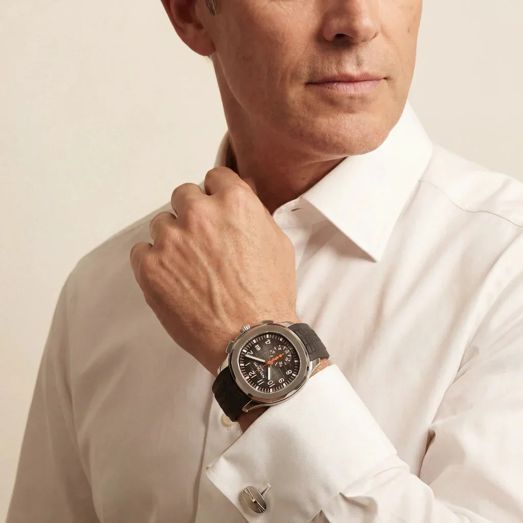 PP Black Dial Stainless Steel Watch