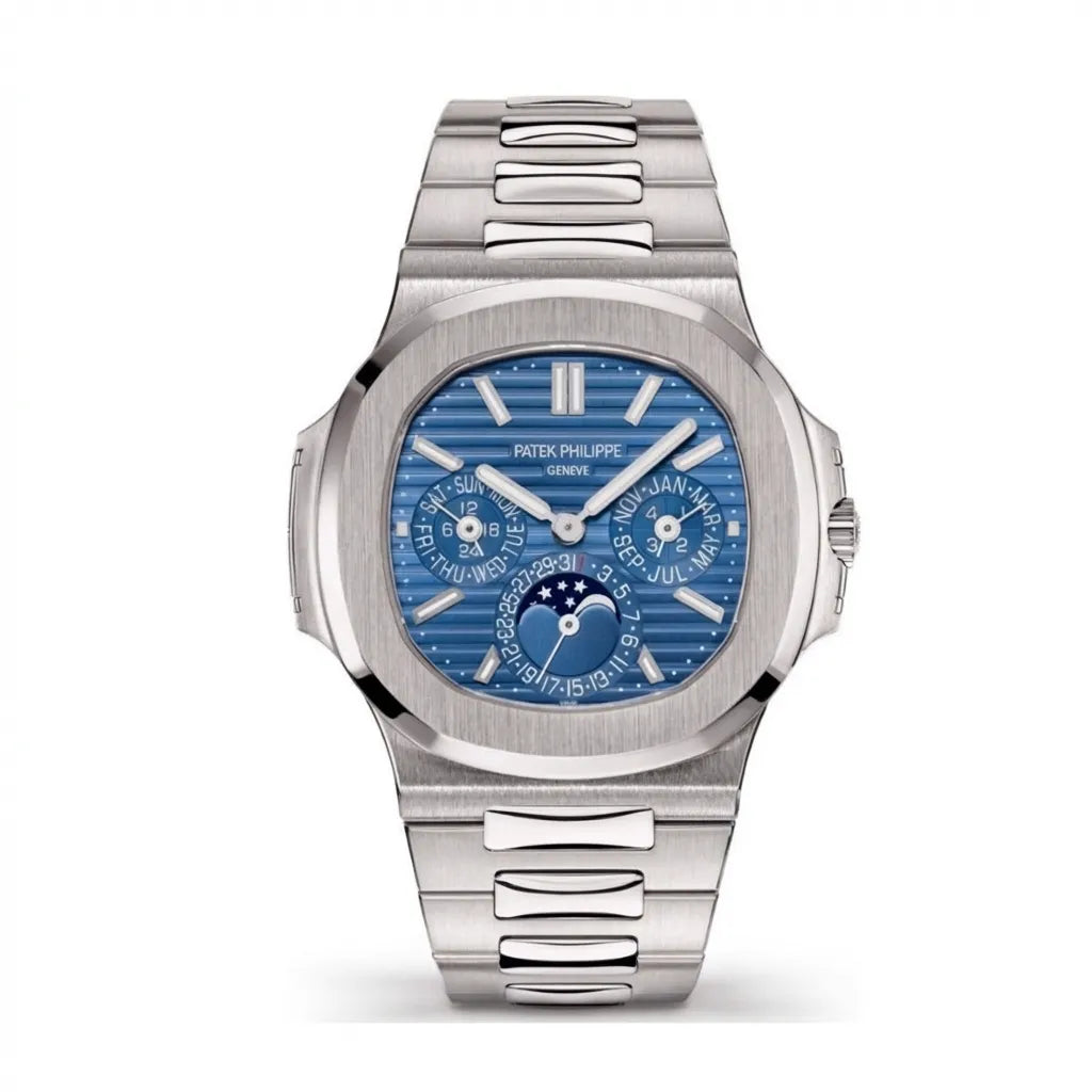 PP Blue Dial White Gold Bracelet Watch