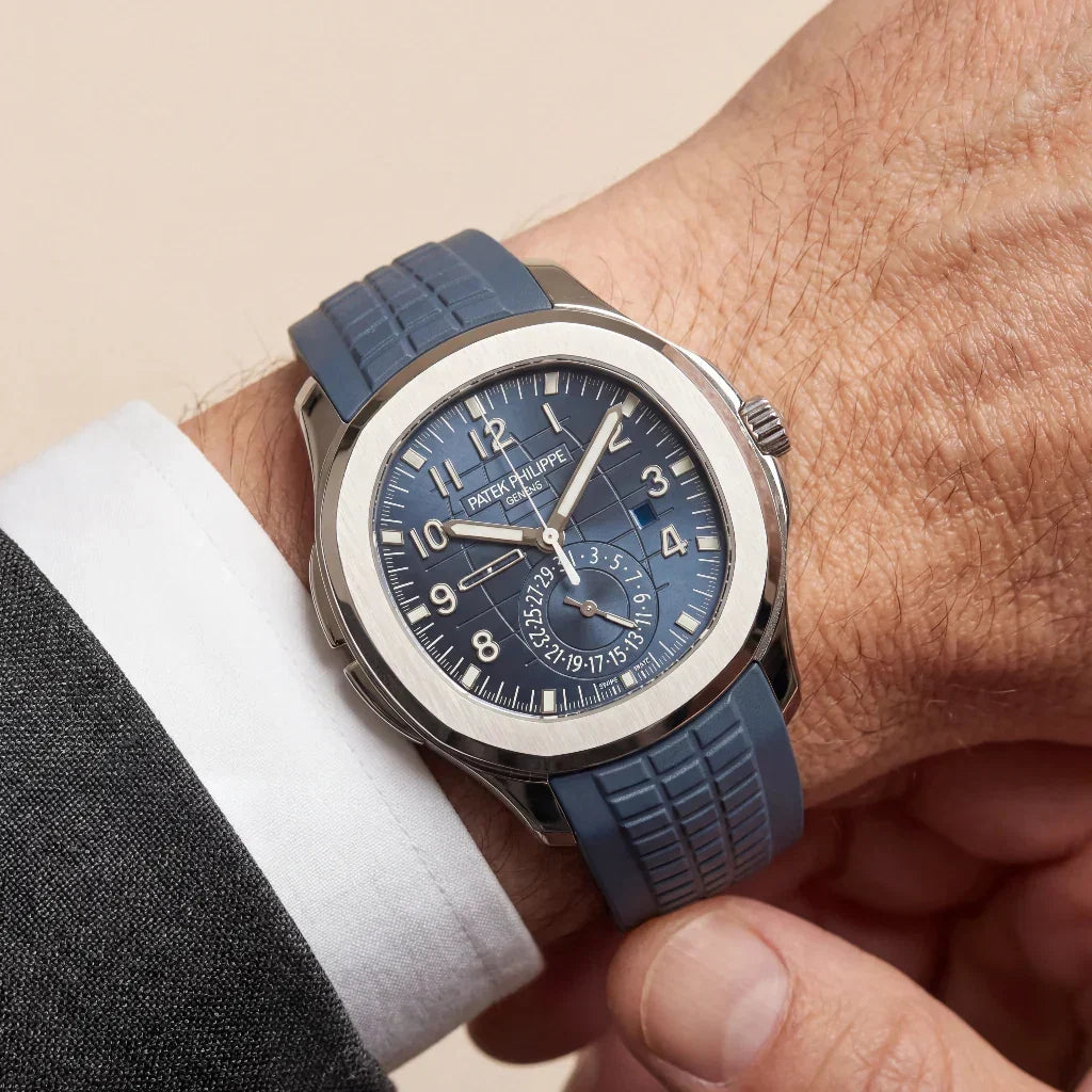 PP Blue Gray Dial Dual Time Watch
