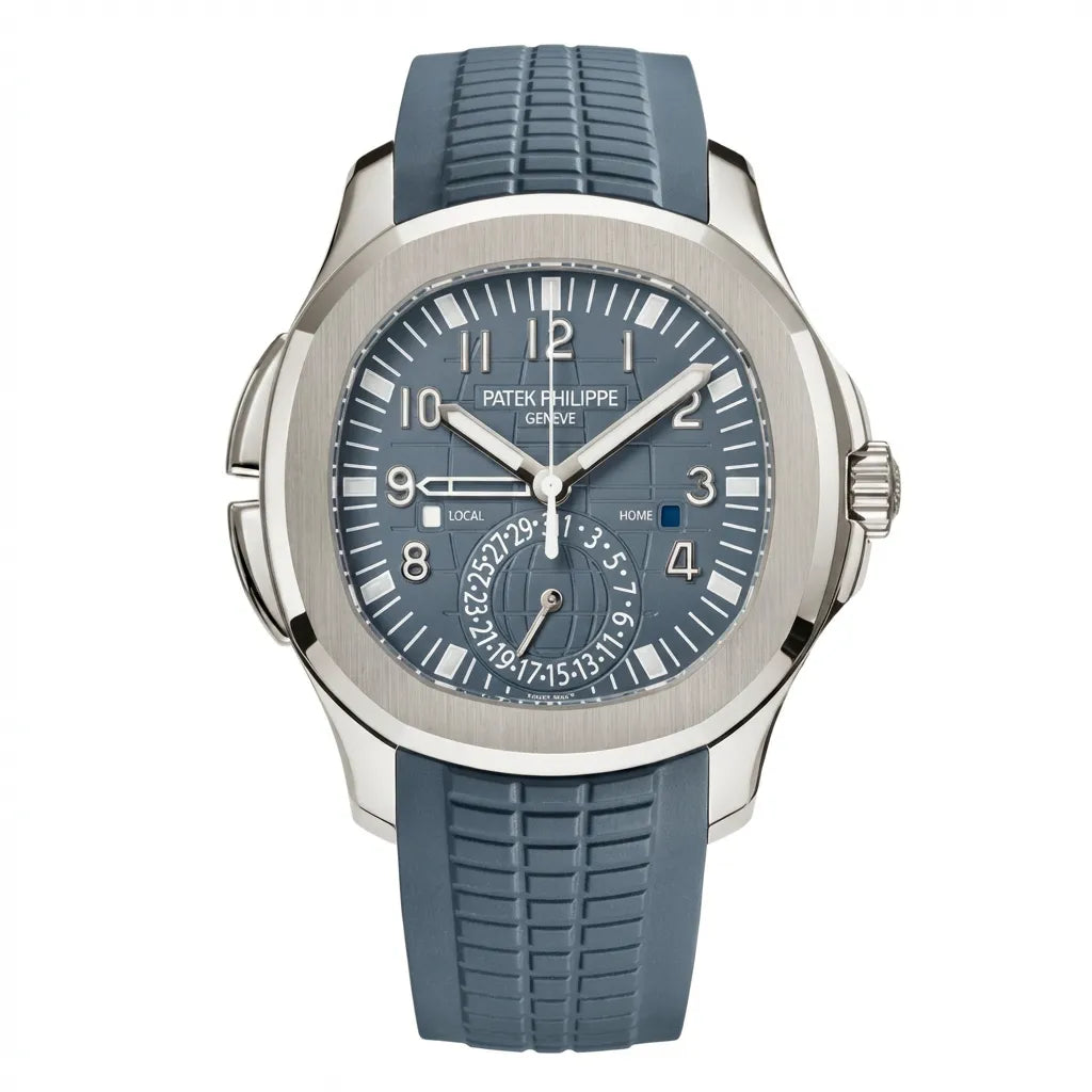 PP Blue Gray Dial Dual Time Watch