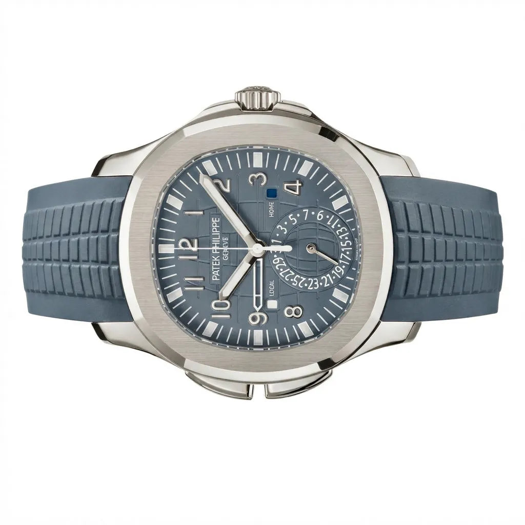 PP Blue Gray Dial Dual Time Watch
