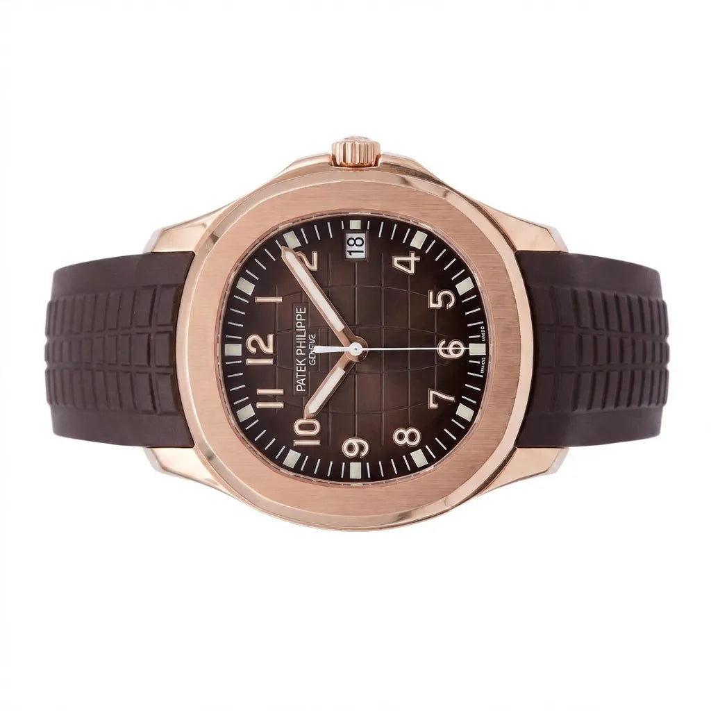 PP Brown Dial Date Rose Tone Watch