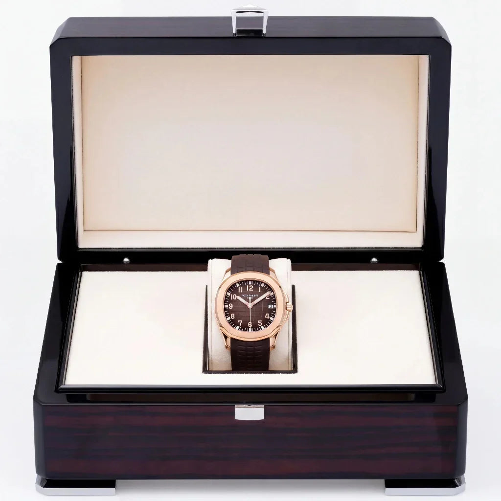 PP Brown Dial Date Rose Tone Watch