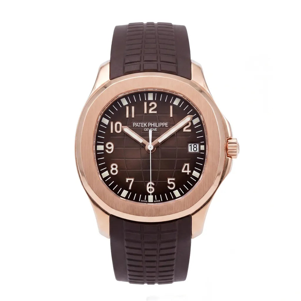 PP Brown Dial Date Rose Tone Watch